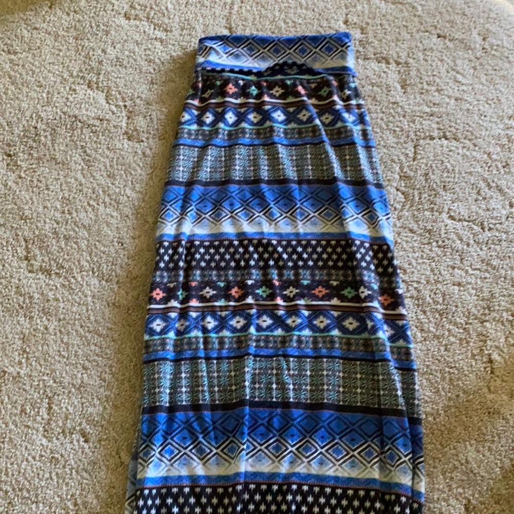 Patterned Maxi Skirt